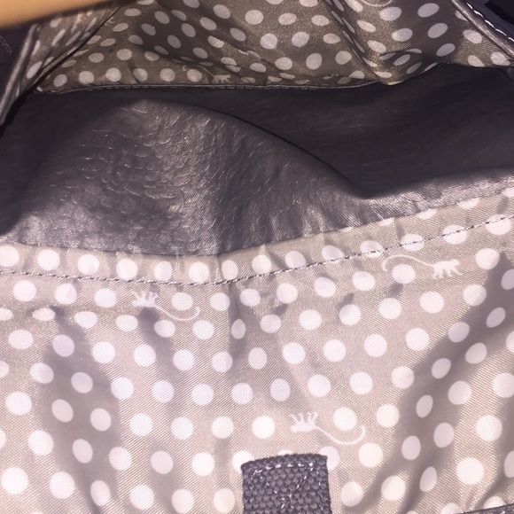 Grey/Silver Kipling Book Bag - Picture 4 of 5